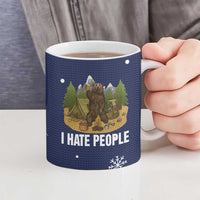 Camping I Hate People Christmas Ceramic Mug Xmas Holiday Patterns - Wonder Print Shop
