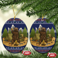 Camping I Hate People Christmas Ceramic Ornament Xmas Holiday Patterns - Wonder Print Shop