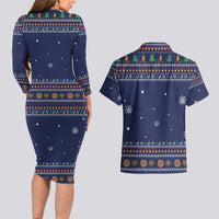 Camping I Hate People Christmas Couples Matching Long Sleeve Bodycon Dress and Hawaiian Shirt Xmas Holiday Patterns - Wonder Print Shop