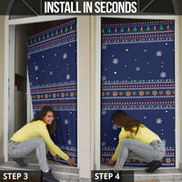 Camping I Hate People Christmas Door Cover Xmas Holiday Patterns - Wonder Print Shop