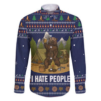 Camping I Hate People Christmas Family Matching Puletasi and Hawaiian Shirt Xmas Holiday Patterns - Wonder Print Shop