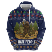 Camping I Hate People Christmas Hoodie Xmas Holiday Patterns - Wonder Print Shop