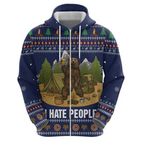 Camping I Hate People Christmas Hoodie Xmas Holiday Patterns - Wonder Print Shop