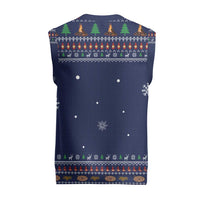 Camping I Hate People Christmas Knitted V-Neck Vest Xmas Holiday Patterns - Wonder Print Shop