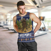 Camping I Hate People Christmas Men Tank Top Xmas Holiday Patterns - Wonder Print Shop