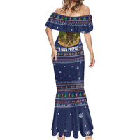 Camping I Hate People Christmas Mermaid Dress Xmas Holiday Patterns - Wonder Print Shop