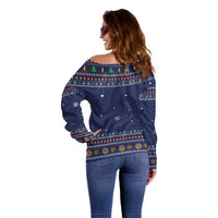 Camping I Hate People Christmas Off Shoulder Sweater Xmas Holiday Patterns - Wonder Print Shop