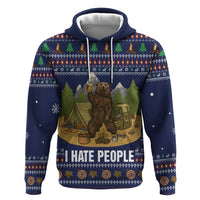 Camping I Hate People Christmas Zip Hoodie Xmas Holiday Patterns - Wonder Print Shop