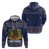 Camping I Hate People Christmas Zip Hoodie Xmas Holiday Patterns - Wonder Print Shop