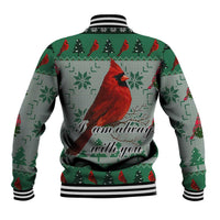 Cardinal I am Always With You Christmas Baseball Jacket Xmas Holiday Patterns - Wonder Print Shop