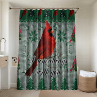 Cardinal I am Always With You Christmas Bathroom Set Xmas Holiday Patterns - Wonder Print Shop