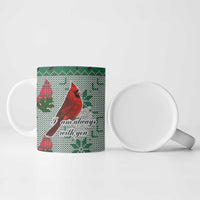 Cardinal I am Always With You Christmas Ceramic Mug Xmas Holiday Patterns - Wonder Print Shop