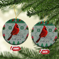 Cardinal I am Always With You Christmas Ceramic Ornament Xmas Holiday Patterns - Wonder Print Shop