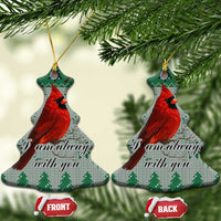 Cardinal I am Always With You Christmas Ceramic Ornament Xmas Holiday Patterns - Wonder Print Shop