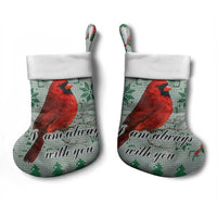 Cardinal I am Always With You Christmas Stocking Xmas Holiday Patterns - Wonder Print Shop