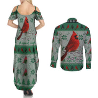 Cardinal I am Always With You Christmas Couples Matching Summer Maxi Dress and Long Sleeve Button Shirt Xmas Holiday Patterns - Wonder Print Shop