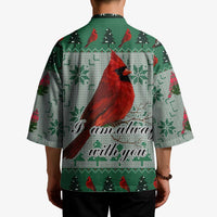 Cardinal I am Always With You Christmas Kimono Xmas Holiday Patterns - Wonder Print Shop