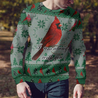 Cardinal I am Always With You Christmas Ugly Christmas Sweater Xmas Holiday Patterns - Wonder Print Shop