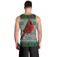 Cardinal I am Always With You Christmas Men Tank Top Xmas Holiday Patterns - Wonder Print Shop
