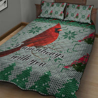 Cardinal I am Always With You Christmas Quilt Bed Set Xmas Holiday Patterns - Wonder Print Shop