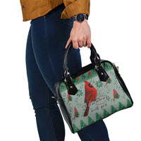 Cardinal I am Always With You Christmas Shoulder Handbag Xmas Holiday Patterns - Wonder Print Shop