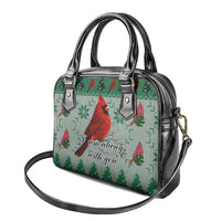 Cardinal I am Always With You Christmas Shoulder Handbag Xmas Holiday Patterns - Wonder Print Shop