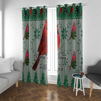 Cardinal I am Always With You Christmas Window Curtain Xmas Holiday Patterns - Wonder Print Shop