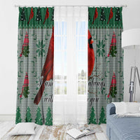 Cardinal I am Always With You Christmas Window Curtain Xmas Holiday Patterns - Wonder Print Shop