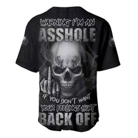 Warning I'm An A Mad Skull Baseball Jersey - Wonder Print Shop