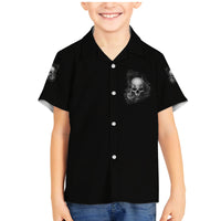 Warning I'm An A Mad Skull Family Matching Mermaid Dress and Hawaiian Shirt - Wonder Print Shop