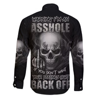 Warning I'm An A Mad Skull Family Matching Tank Maxi Dress and Hawaiian Shirt - Wonder Print Shop