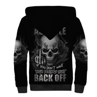 Warning I'm An A Mad Skull Sherpa Hoodie - Wonder Print Shop