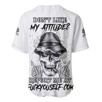 Don't Like My Attitude Baseball Jersey - Wonder Print Shop