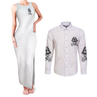 Don't Like My Attitude Couples Matching Tank Maxi Dress and Long Sleeve Button Shirt - Wonder Print Shop