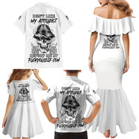 Don't Like My Attitude Family Matching Mermaid Dress and Hawaiian Shirt - Wonder Print Shop