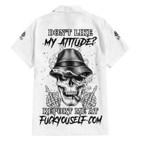 Don't Like My Attitude Family Matching Short Sleeve Bodycon Dress and Hawaiian Shirt - Wonder Print Shop