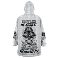 Don't Like My Attitude Wearable Blanket Hoodie - Wonder Print Shop