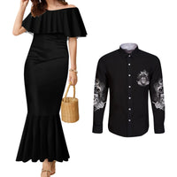 i-do-what-i-want-skull-black-and-white-couples-matching-mermaid-dress-and-long-sleeve-button-shirt