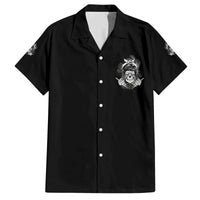 I Do What I Want Skull Black And White Family Matching Long Sleeve Bodycon Dress and Hawaiian Shirt - Wonder Print Shop