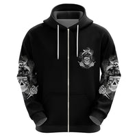 I Do What I Want Skull Black And White Hoodie - Wonder Print Shop