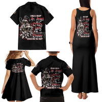 I Hold A Beast An Angel And A Crazy Lady In Me Family Matching Tank Maxi Dress and Hawaiian Shirt - Wonder Print Shop