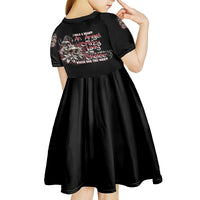 I Hold A Beast An Angel And A Crazy Lady In Me Kid Short Sleeve Dress - Wonder Print Shop
