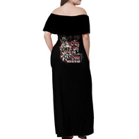 I Hold A Beast An Angel And A Crazy Lady In Me Off Shoulder Maxi Dress - Wonder Print Shop