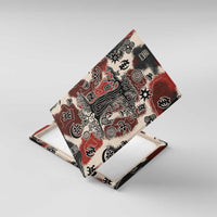 Sacred Heritage Canvas Wall Art African Abstract Baobab Tree, Ethnic Symbols, and Red-Black Pattern - Wonder Print Shop
