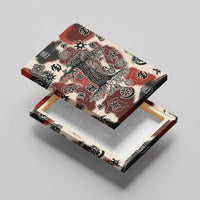 Sacred Heritage Canvas Wall Art African Abstract Baobab Tree, Ethnic Symbols, and Red-Black Pattern - Wonder Print Shop
