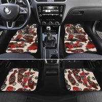 Sacred Heritage Car Mats African Abstract Baobab Tree, Ethnic Symbols, and Red-Black Pattern - Wonder Print Shop