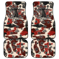 Sacred Heritage Car Mats African Abstract Baobab Tree, Ethnic Symbols, and Red-Black Pattern - Wonder Print Shop