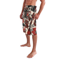 Sacred Heritage Lavalava African Abstract Baobab Tree, Ethnic Symbols, and Red-Black Pattern - Wonder Print Shop