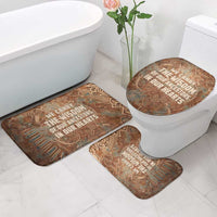 We Carry The Wisdom Bathroom Set African Ancient Symbols, Earthy Tones, and Ancestral Wisdom Quote - Wonder Print Shop