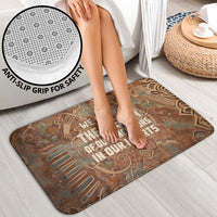 We Carry The Wisdom Bathroom Set African Ancient Symbols, Earthy Tones, and Ancestral Wisdom Quote - Wonder Print Shop